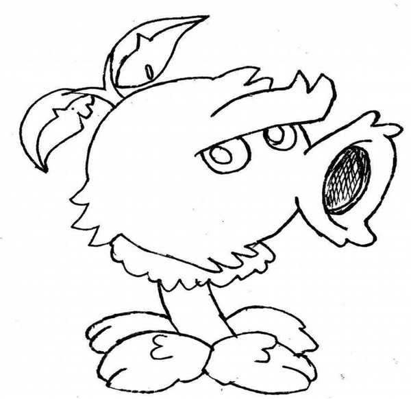 Plants vs Zombies раскраска