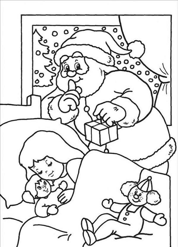 Новогодняя раскраска