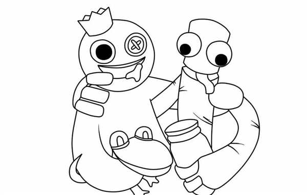Rainbow friends раскраска