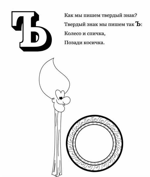 Азбука в картинках раскраска