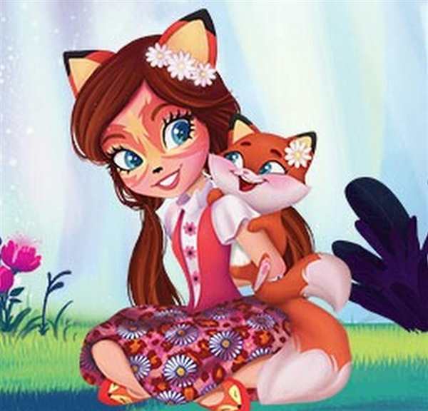 Раскраски для девочек Энчантималс Фелисити