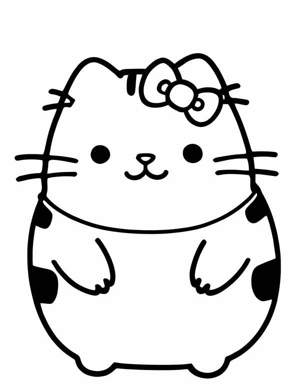 Кот Пушин раскраска