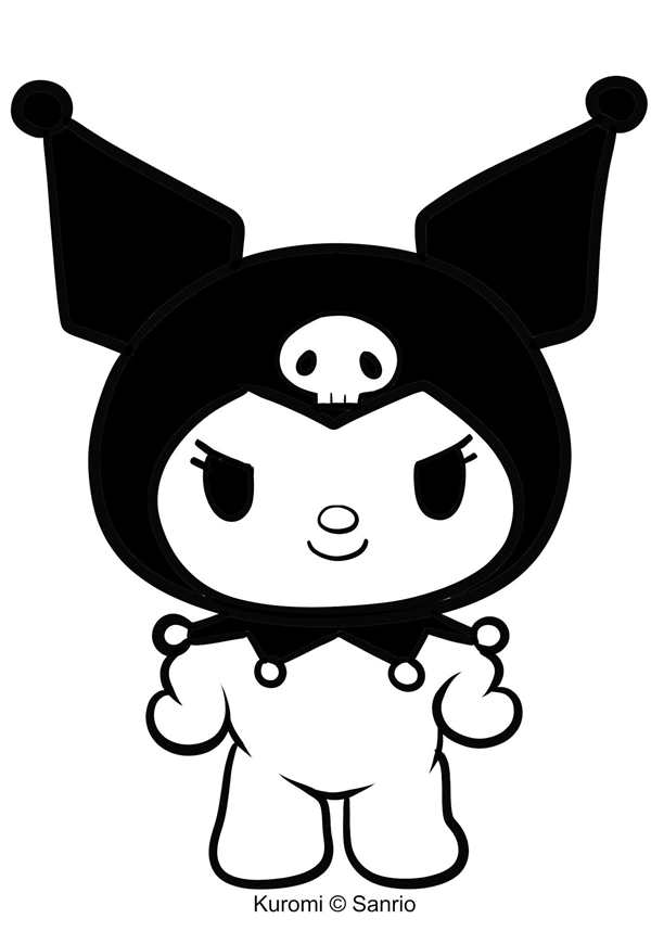 Kuromi раскраска