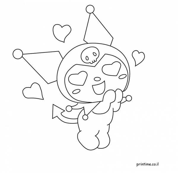 Kuromi раскраска