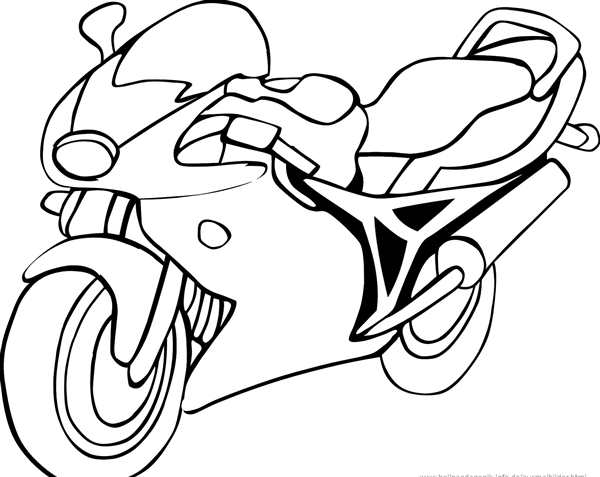 Раскраска мотоцикла Honda CBR 600