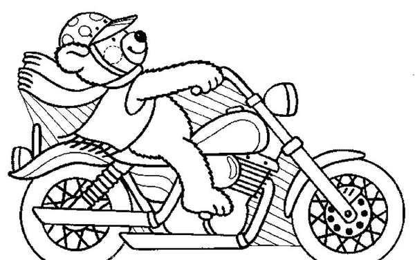 Раскраска мотоцикл Ducati