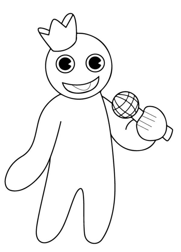 Rainbow friends РОБЛОКС раскраска