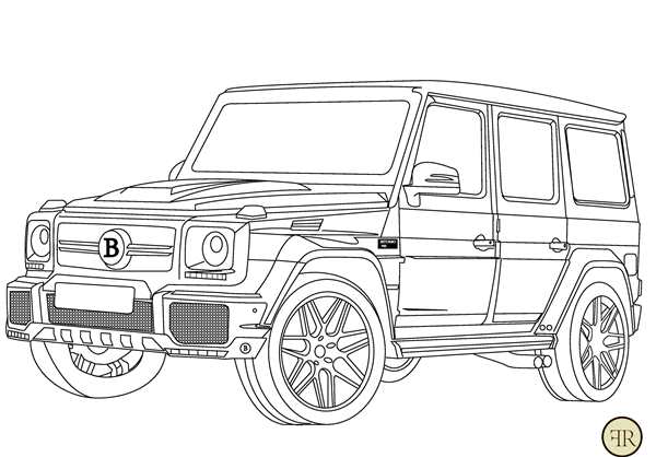 Раскраска Mercedes Benz g65