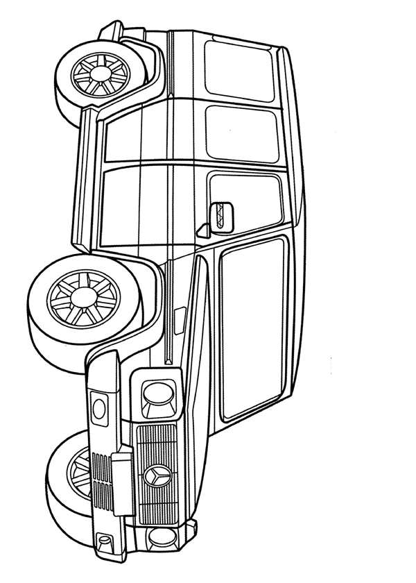 Mercedes Benz g63 раскраска