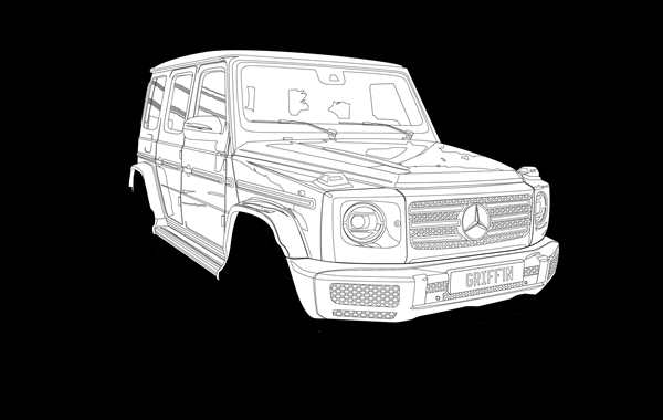 Раскраска Мерседес g63 AMG