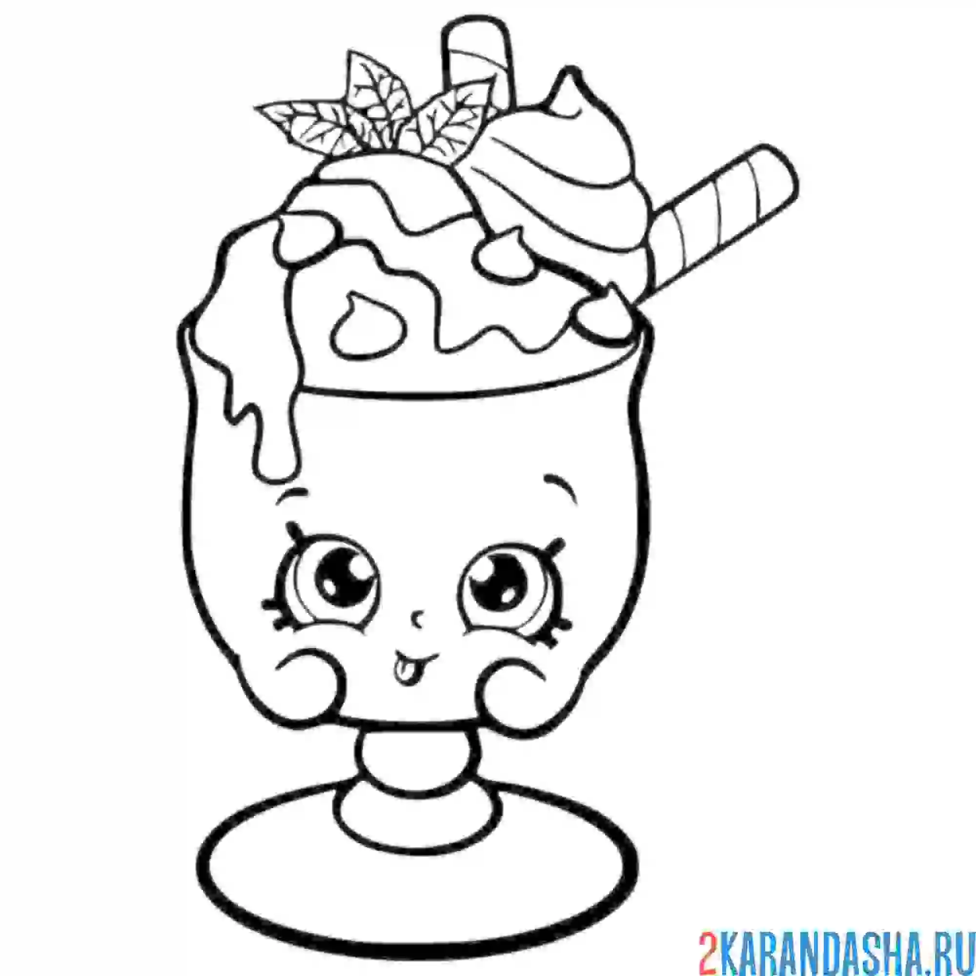 Shopkins раскраска