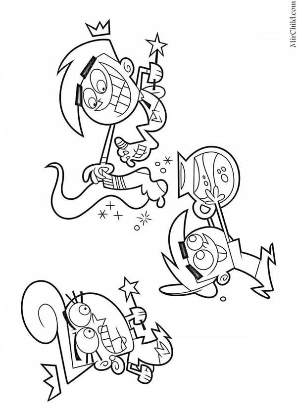 ODDPARENTS раскраска