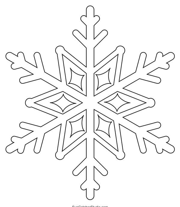 Шаблоны снежинок