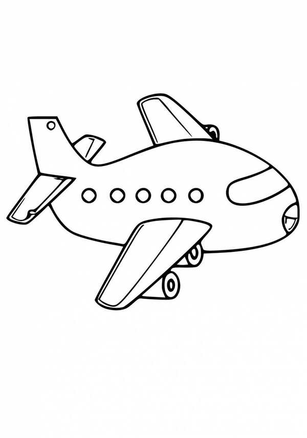Раскраска самолет Боинг 747