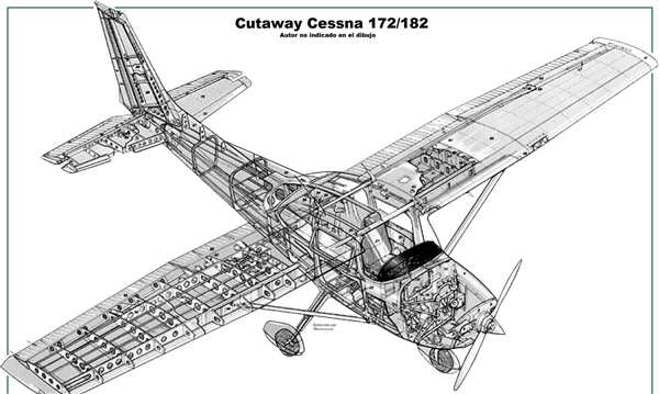 Самолет Цессна 172 арт