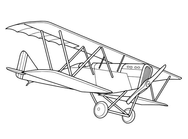 Раскраска самолёта Cessna 172 Весёлое Занятие для Детей