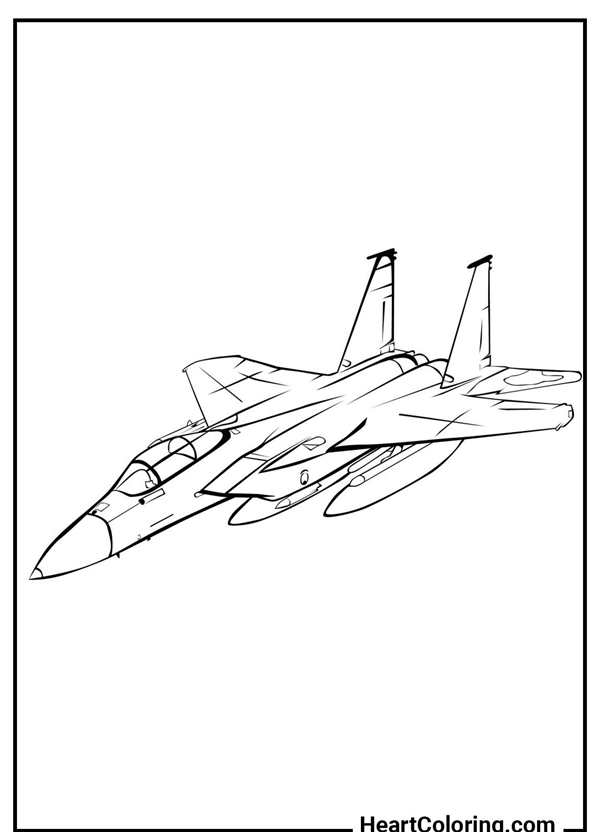Раскраска самолёта F15 Игла МакDonnell Douglas