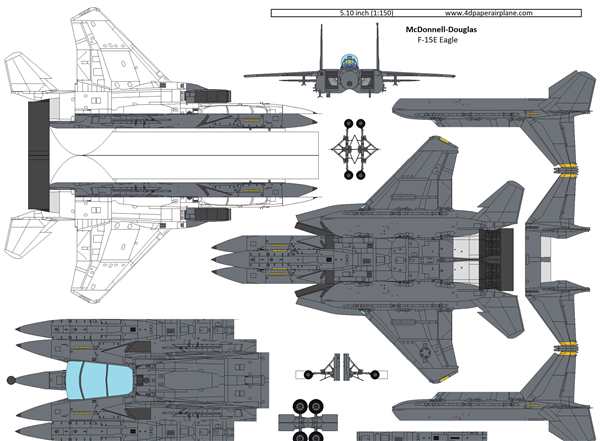 Раскраска самолёта F15 Игла МакDonnell Douglas