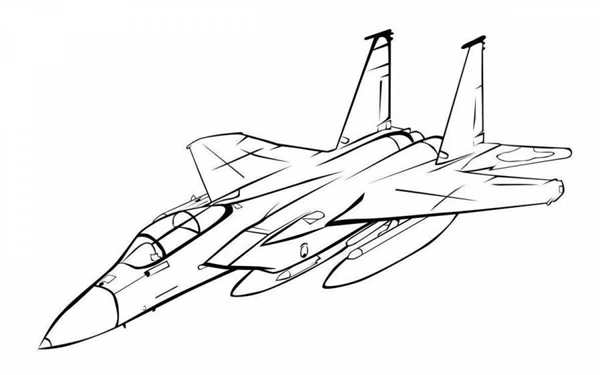 Раскраска самолёта F15 Игла МакDonnell Douglas