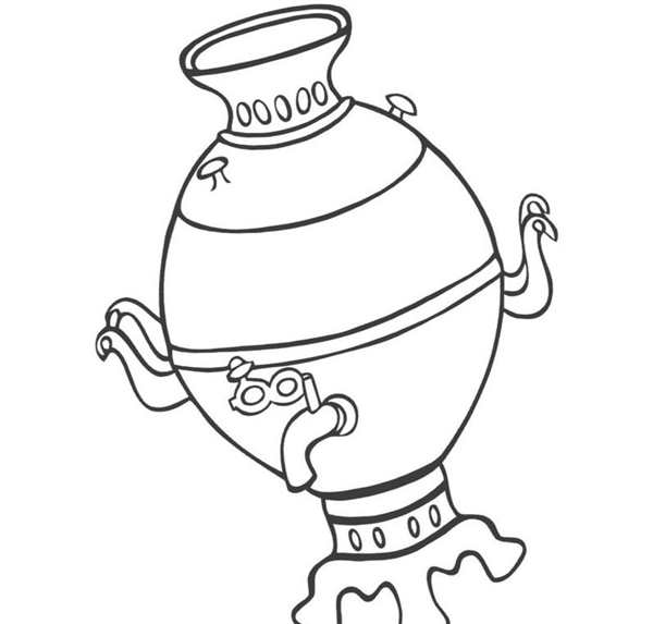 Самовар рисунок