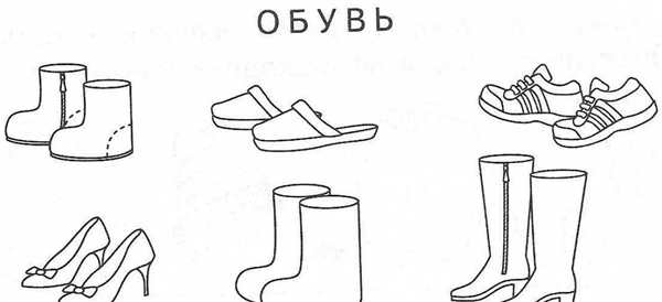 Сапоги раскраска для малышей