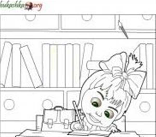 Раскраски для детей 3-4 лет Маша и медведь