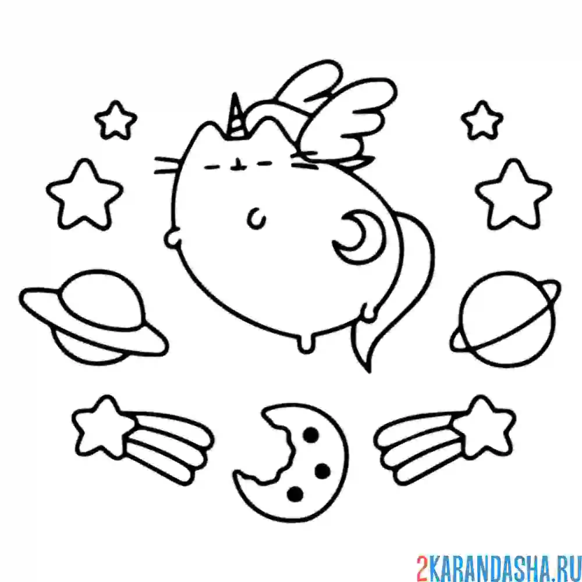 Рисунки котов для срисовки
