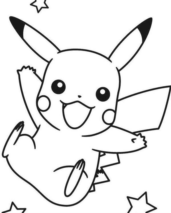 Раскраска Pokemon Пикачу