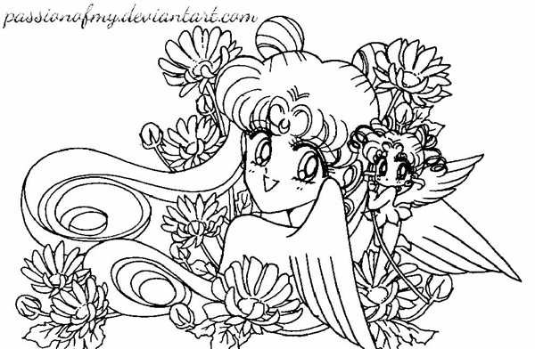 Sailor Moon раскраска