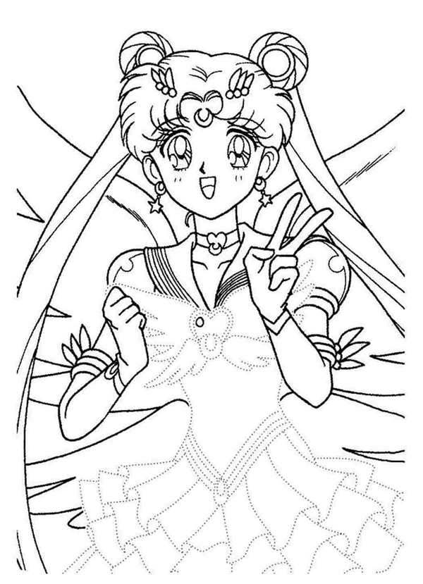 Sailor Moon раскраска