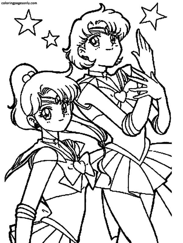 Sailor Moon раскраска