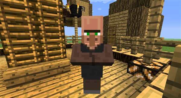 Раскраска Сельский Житель из Майнcraft
