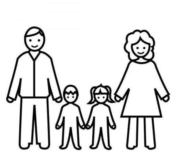 Родители раскраска для детей