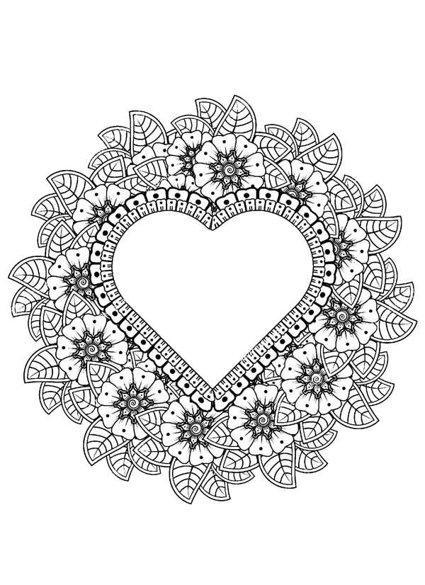 Happy Valentines Day Coloring