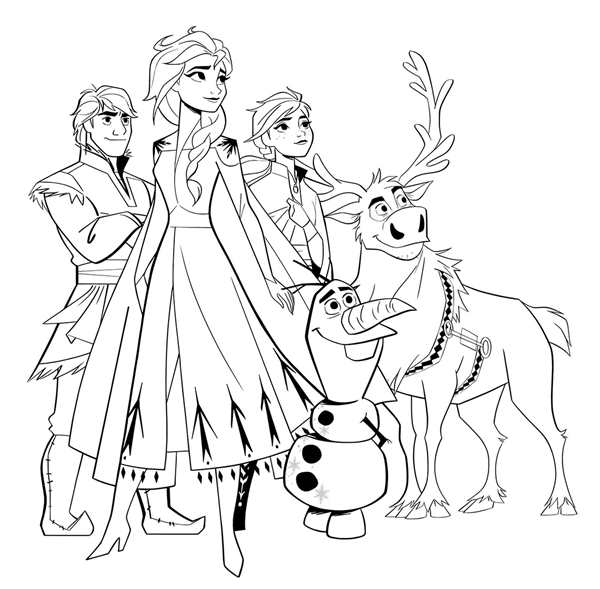 Раскраска Anna Elsa