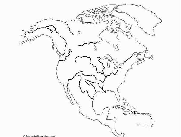 Раскраска Северная Америка
