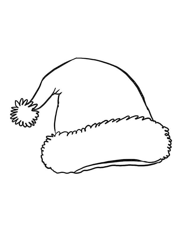 Новогодняя шапка раскраска
