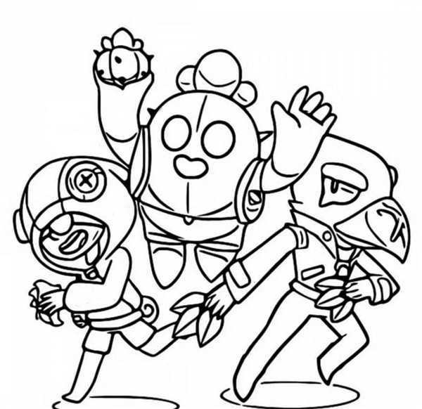 Brawl Stars раскраска Макс