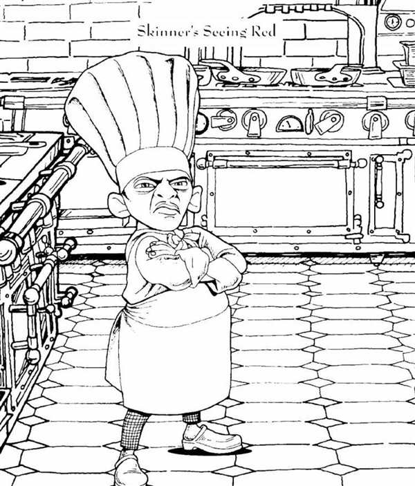 Раскраска Шефповар Кавасаки Вкусные Приключения на Страницах