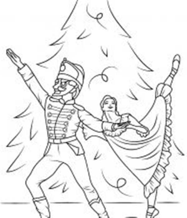 Новогодние раскраски Щелкунчик