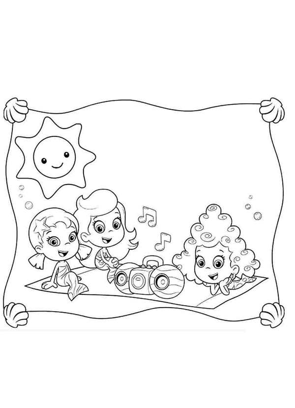 Bubble Guppies раскраска