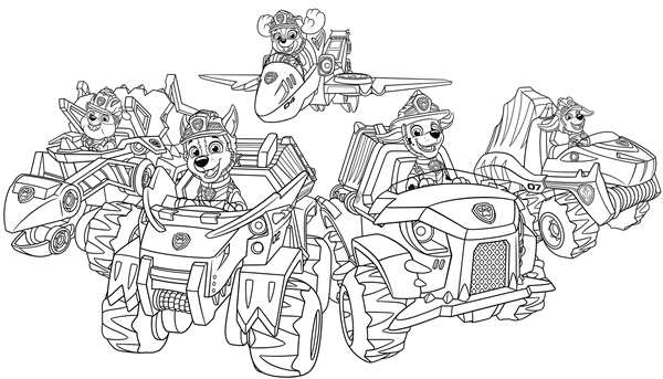 Paw Patrol раскраска Скай