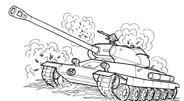 Раскраска парад военной техники