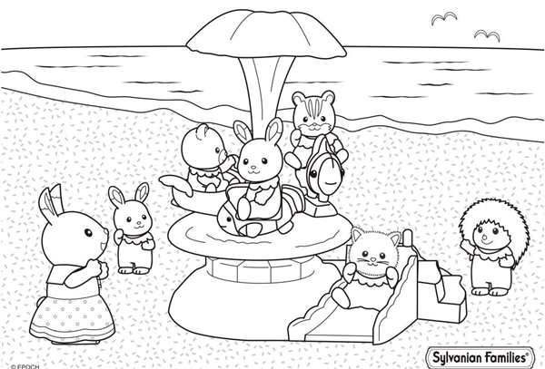 Sylvanian Families раскраска