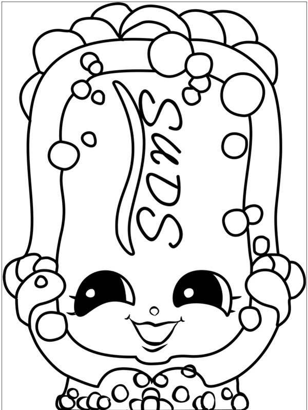 Shopkins раскраска