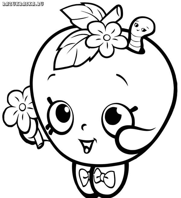 Shopkins раскраска