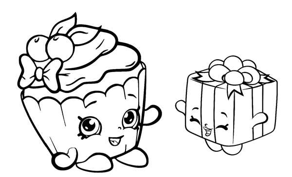 Shopkins раскраска