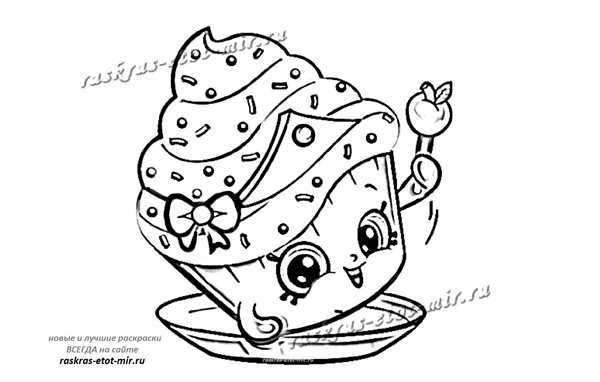 Shopkins раскраска