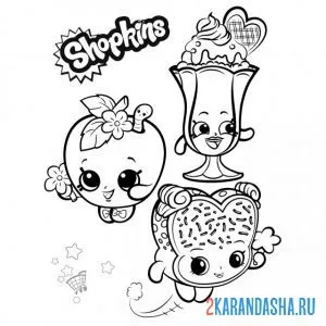 Рисунки Шопкинс карандашом