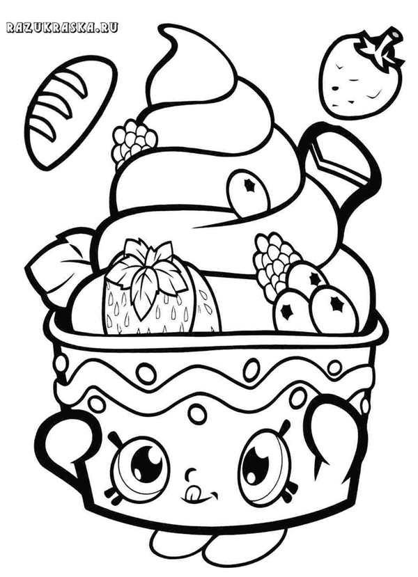 Shopkins раскраска